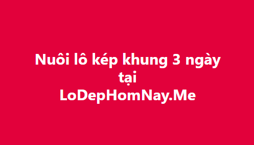Nuôi lô kép khung 3 ngày chuẩn