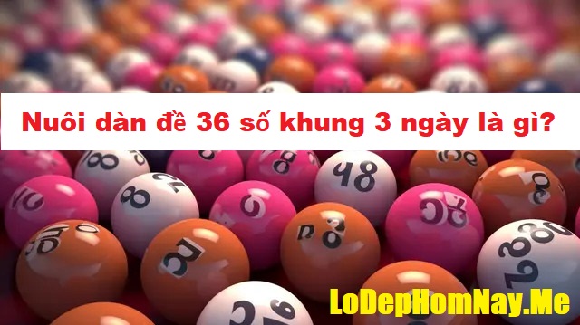 Nuôi dàn đề 36 số khung 3 ngày là gì?