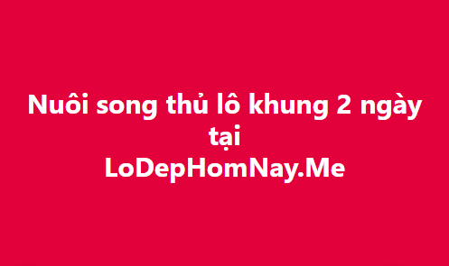 song thủ lô khung 2 ngày